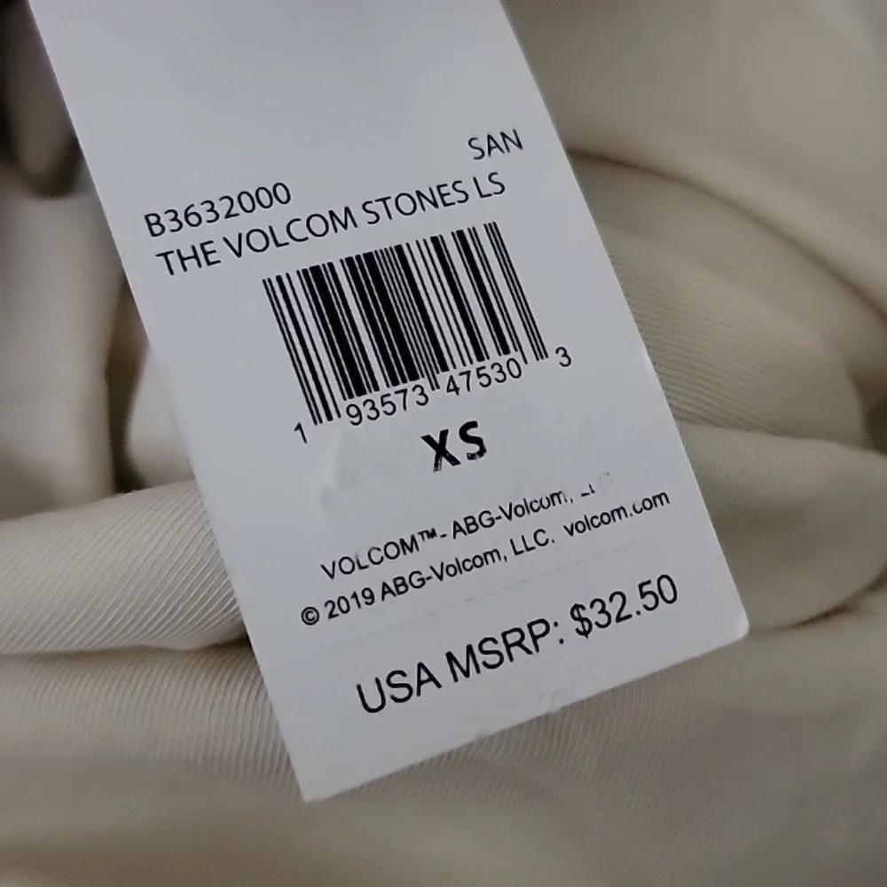 Volcom Cream Stonefest Shirt Size XS - Picture 6 of 6